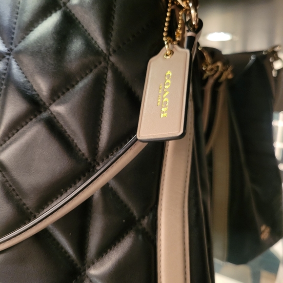 COACH PHOEBE SHOULDER BAG IN QUILTED COLORBLOCK LEATHER - Picture 4 of 9